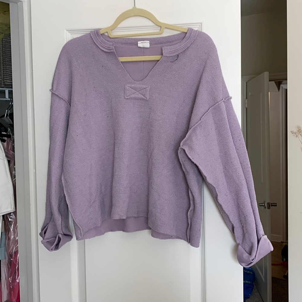 By Together Purple Oversized Sweater Medium